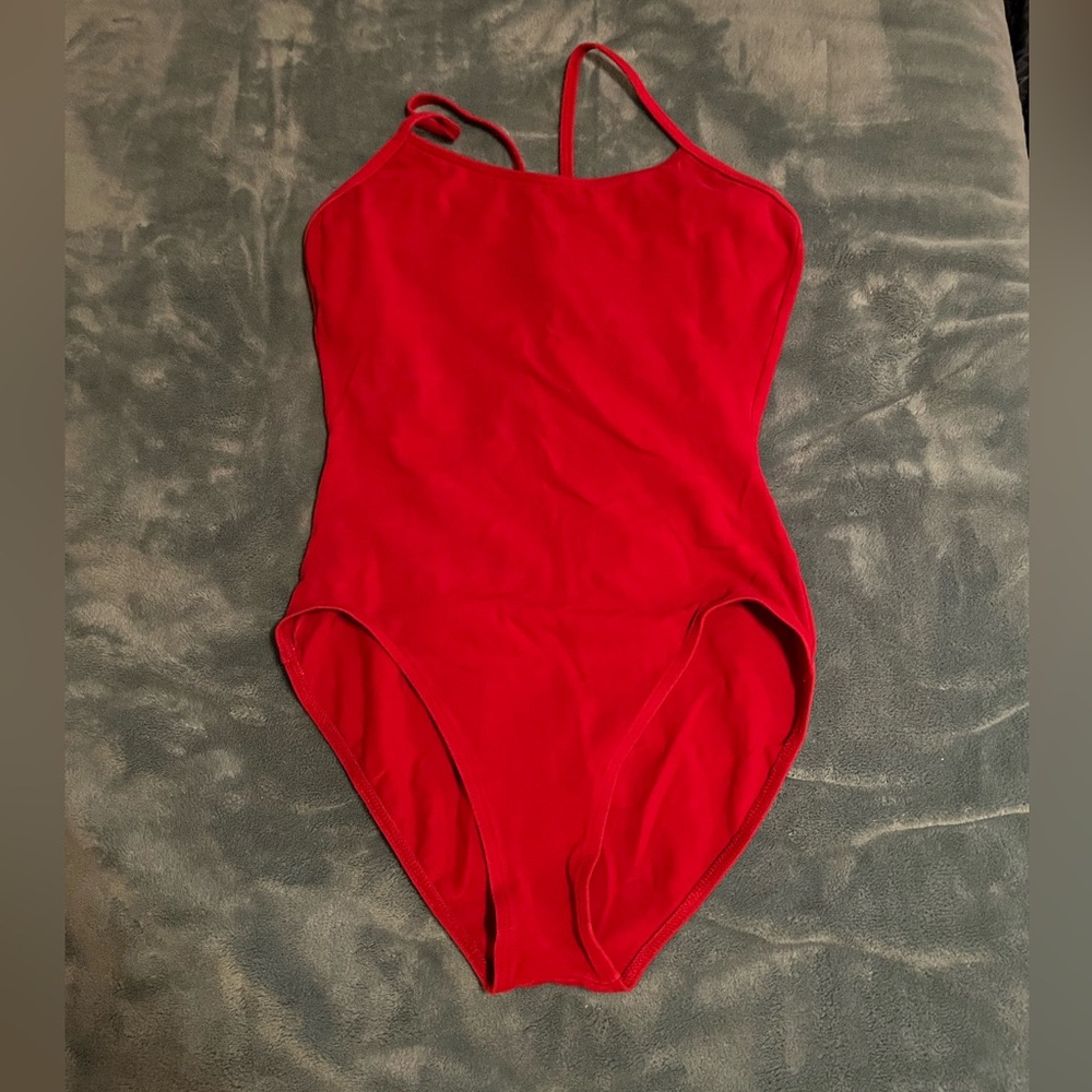 Red Leotard w/ Intricate Back